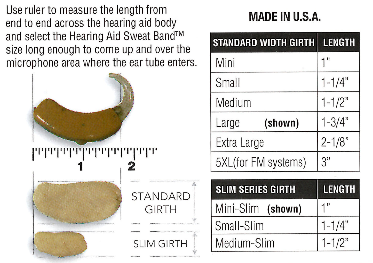 Hearing Aid Sweat Band